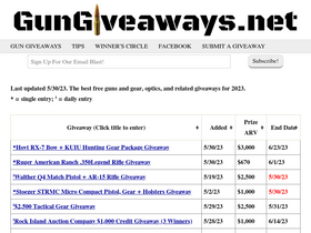'gungiveaways.net' screenshot