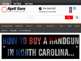 'hyattgunstore.com' screenshot