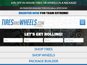 'tiresandwheels.com' screenshot