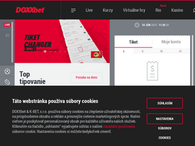 'doxxbet.sk' screenshot