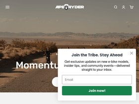 aperyder.com homepage screenshot
