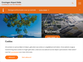 'groningenairport.nl' screenshot