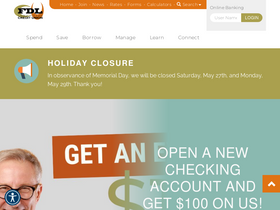 'fdlcu.com' screenshot