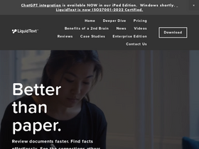 'liquidtext.net' screenshot
