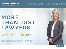 'robinsonandhenry.com' screenshot