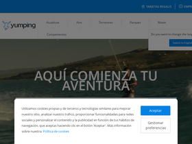 'yumping.com.mx' screenshot