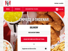 'kfc.com.pe' screenshot