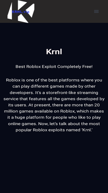KRNL Exploit (Roblox) 