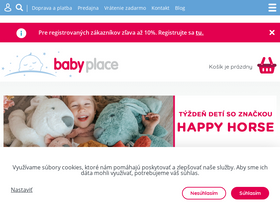 'babyplace.sk' screenshot