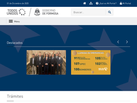 'formosa.gob.ar' screenshot
