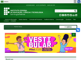 'idiomas.ifsul.edu.br' screenshot