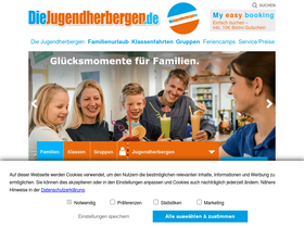 'diejugendherbergen.de' screenshot