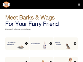 barksandwags.in homepage screenshot