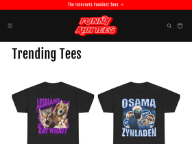 funnyahhtees.com homepage screenshot