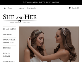 sheandherthebrand.com homepage screenshot