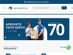 lojacasainfoco.com homepage screenshot