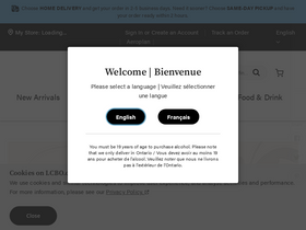'lcbo.com' screenshot