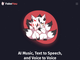 'fakeyou.com' screenshot