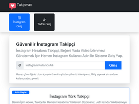 'takipmax.com' screenshot