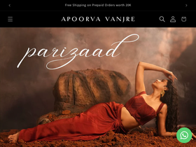 apoorvavanjre.com homepage screenshot