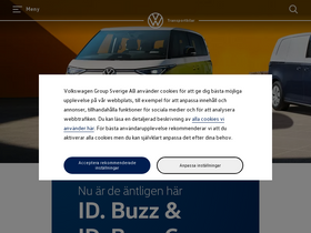 'volkswagen-transportbilar.se' screenshot