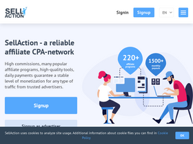 'sellaction.net' screenshot