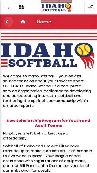 idahosoftball.com