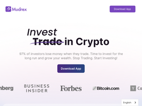 'mudrex.com' screenshot