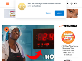 'bellanaija.com' screenshot