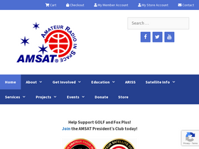 'amsat.org' screenshot