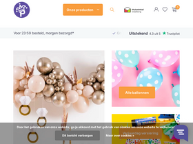 'partywinkel.nl' screenshot