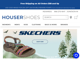 'housershoes.com' screenshot
