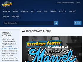'rifftrax.com' screenshot