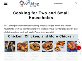 '101cookingfortwo.com' screenshot