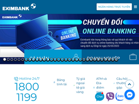 'eximbank.com.vn' screenshot