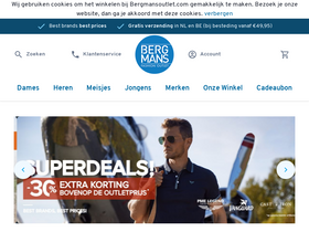 'bergmansoutlet.com' screenshot