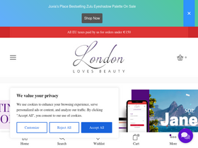 'londonlovesbeauty.com' screenshot