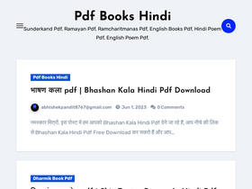 'pdfbookshindi.com' screenshot