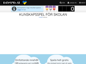 'elevspel.se' screenshot