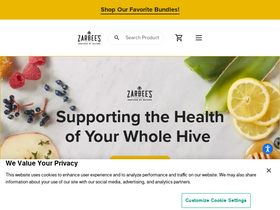 'zarbees.com' screenshot