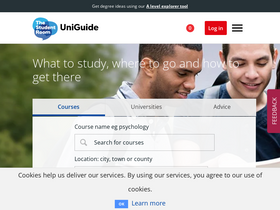 'theuniguide.co.uk' screenshot