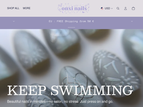 onxinails.com homepage screenshot