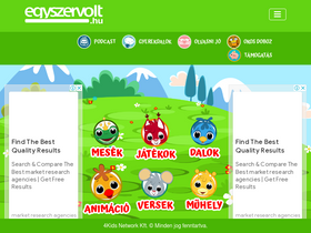 'egyszervolt.hu' screenshot