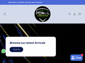 goldenskylinecars.com homepage screenshot