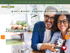 'nevadaspca.org' screenshot