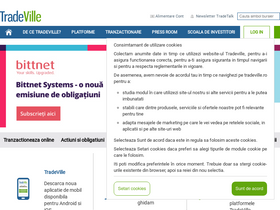 'tradeville.ro' screenshot