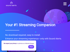 'soundalerts.com' screenshot