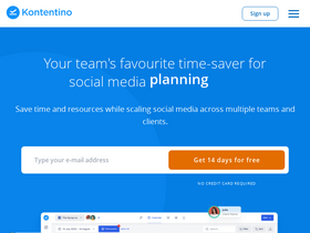 'kontentino.com' screenshot