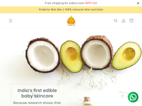 prakrta.in homepage screenshot