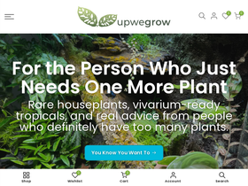 upwegrowtropicals.com homepage screenshot
